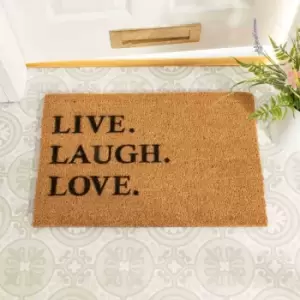 Artsy Doormats Live Laugh Love Doormat