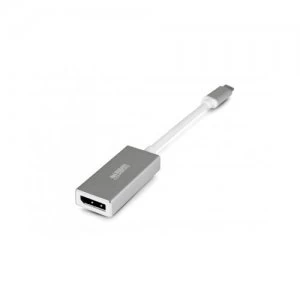 Urban Factory AUD01UF cable interface/gender adapter USB-C DisplayPort Gray White