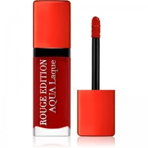 Bourjois Rouge Edition Aqua Laque Moisturizing Lipstick with High Gloss Effect Shade 06 Feeling reddy 7,7ml