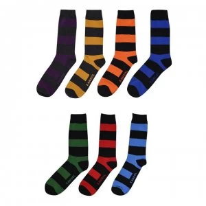 Kangol Formal Socks 7 Pack - Bold Stripe
