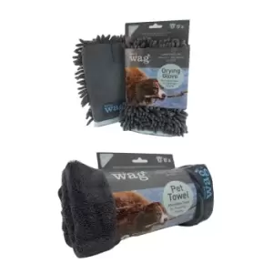 Henry Wag Clean and Dry Set with Glove and Towel