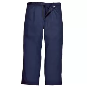Biz Weld Mens Flame Resistant Trousers Navy Blue 2XL 32"