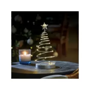 Marco Paul - Christmas Silver Spiral LED Tree Ornament