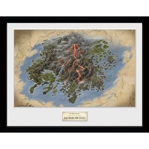 Elder Scrolls Online Morrowind Map Framed Collector Print