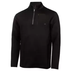 Calvin Klein Golf Mid Layer Zip Top - Black