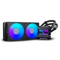 Phanteks Glacier One 240MPH All In One CPU Water Cooler HALOS D-RGB Black - 240mm