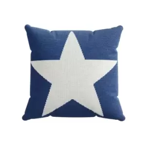 Helena Springfield Star Cushion 45cm x 45cm, Blue