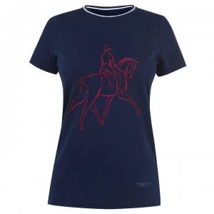 Requisite Graphic T-Shirt Womens - Navy