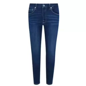GOOD AMERICAN Cropped Skinny Jeans - Blue