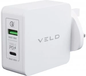 VELD Super-Fast Dual USB Wall Charger