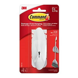 Command Large Wire Hook White