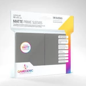 Gamegenic Matte Prime Sleeves Dark Gray (100 Pack)