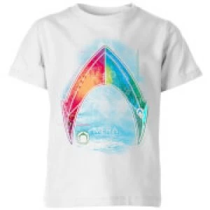 Aquaman Mera Beach Symbol Kids T-Shirt - White - 7-8 Years - White