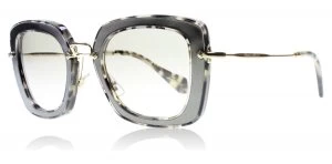 Miu Miu Noir Sunglasses Silver / Print DHE-3H2 52mm
