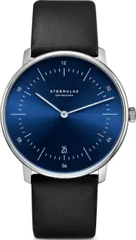 Sternglas Watch Naos Quartz Leather - Blue