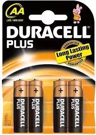 Duracell AA Plus Power Battery Alkaline 1.5V 1 x Pack of 4