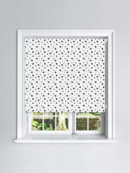 Starry Night Printed Roller Blind 150x140, Black/White, Size 90X140Cm