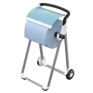TORK Industrial cleaning paper dispenser, floor stand, turquoise / white