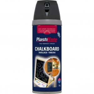 Plastikote Aerosol Chalkboard Aerosol Spray Paint Black 400ml