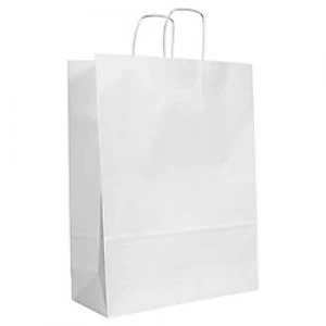 Purely Packaging Vita Twist Handle Paper Bag 320 (W) x 410 (H) x 120 (D) mm White Pack of 150