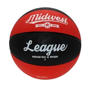 Midwest League Basketball Black/Red - Size 3