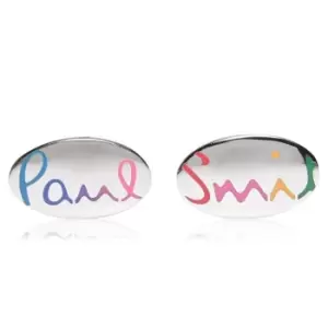 Paul Smith Paul Smith Oval Logo Cuff - Silver