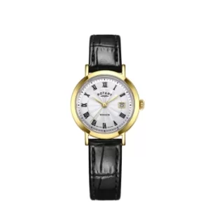 Rotary LS05423-01 Womens Windsor Black Strap Wristwatch