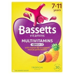 Bassetts Vitamins 7-11 Multivitamins + Omega 3 Pastilles 30s