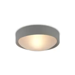 Bathroom ceiling lamp Rondo Nickel satin 1 bulb 10,5cm