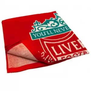 Liverpool FC YouA'll Never Walk Alone Beach Towel (140cm x 70cm) (Red)
