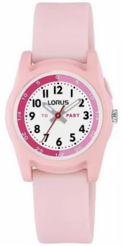 Lorus Lorus Kids Time Teacher With Pink Silicone Strap Watch