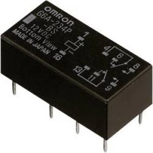 PCB relays 12 Vdc 2 A 2 change overs Omron G6A 274