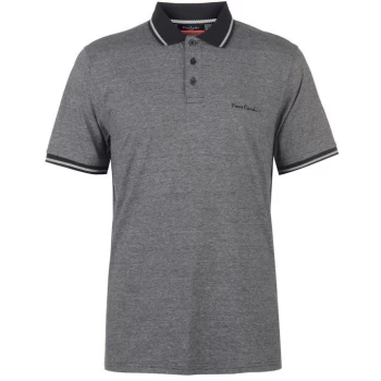 Pierre Cardin Pin Stripe Polo Shirt Mens - Grey