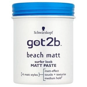 Schwarzkopf got2b Beach Matt Paste 100ml