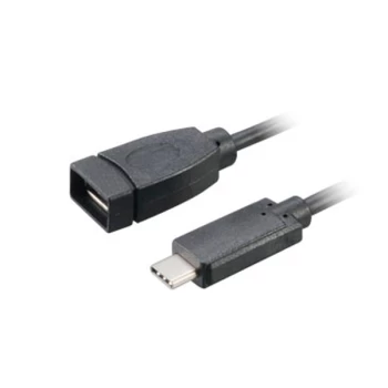 Akasa USB 3.1 Type C - Type A adapter cable 15cm SuperSpeed+ 10Gbps data transfer supported