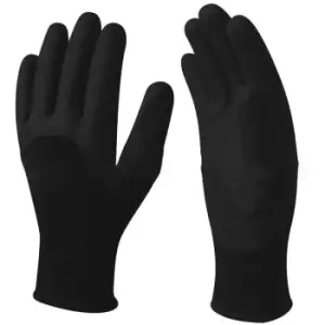 Delta Plus Hercule Knitted Work Safety Gloves (9/L) (Black) - Black