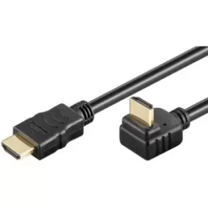 Goobay 270-degree Angled HDMI 2.0 Cable with Ethernet - 1m - Black