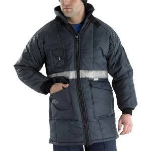 Click Freezerwear Coldstar Freezer Jacket Large Navy Blue Ref CCFJNL
