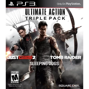 Ultimate Action Triple Pack Just Cause 2, Sleeping Dogs & Tomb Raider PS3 Game