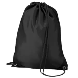 Quadra Gymsac Shoulder Carry Bag - 7 Litres (One Size) (Black)