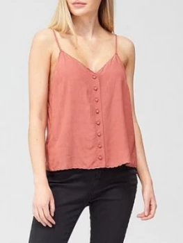 Superdry Cami Top - Pink, Size 8, Women