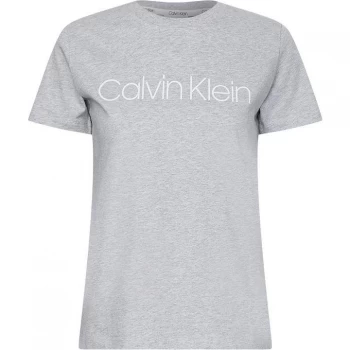 Calvin Klein Core Logo Boxy T-Shirt - Lgt Gry Hthr