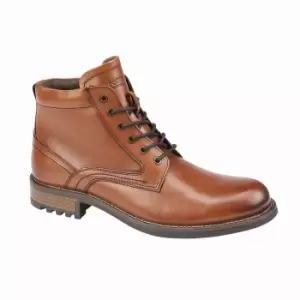 Roamers Mens Elgin Leather Ankle Boots (12 UK) (Tan)