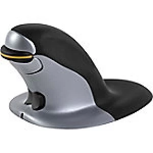 Fellowes Small Wireless Vertical Mouse Penguin Black, Silver