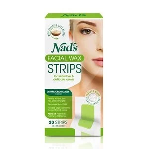 Nads Facial Wax Strips (20 Strips Per Pck)