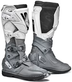 Sidi X-3 Motocross Boots Grey White
