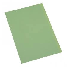 5 Star Foolscap Square Cut Folder Recycled Pre-punched 180gsm Green Pack of 100