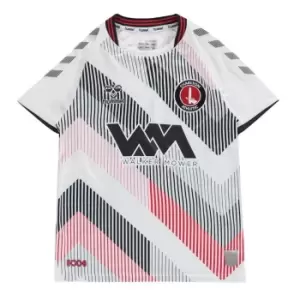 Hummel Charlton Athletic Away Shirt 2021 2022 Juniors - Grey