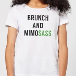 Brunch and Mimosass Womens T-Shirt - White - 4XL