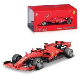 1:43 F1 2019 Ferrari With Helmet Vettel Diecast Model